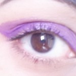eye shadow purple glossy