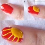 sunrays nail steps
