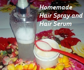 Natural Shine Anti-Frizz Hair Serum and Hair Spray