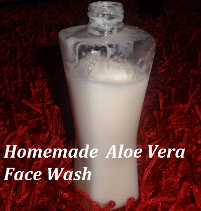 Homemade Aloe Vera Foaming Face Wash for Crystal Clear Shining Skin