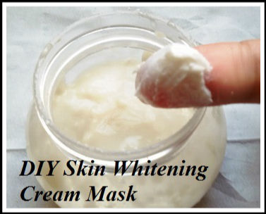 DIY Intense Skin Whitening Cream Mask