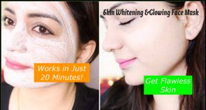 Flawless whitening & glowing mask works in 20 minutes