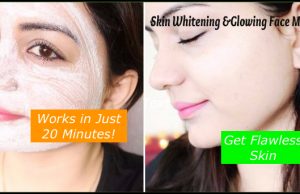 Flawless whitening & glowing mask works in 20 minutes