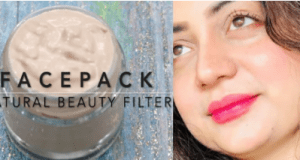 Natural face pack with natural skin filter for new year