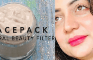 Natural face pack with natural skin filter for new year