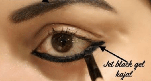 smudge proof kajal, how to