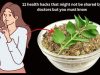 11 health hacks that might not be shared by doctors but you must know