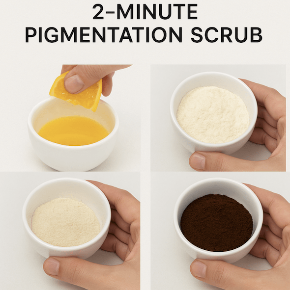 2-Minute Pigmentation Scrub – Visible reduction in pigmentation patches in 2 weeks!